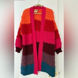 FARM Rio Multi Striped Cardigan